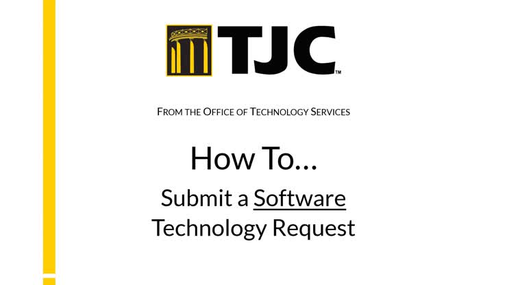 How to Submit a Software Technology Request