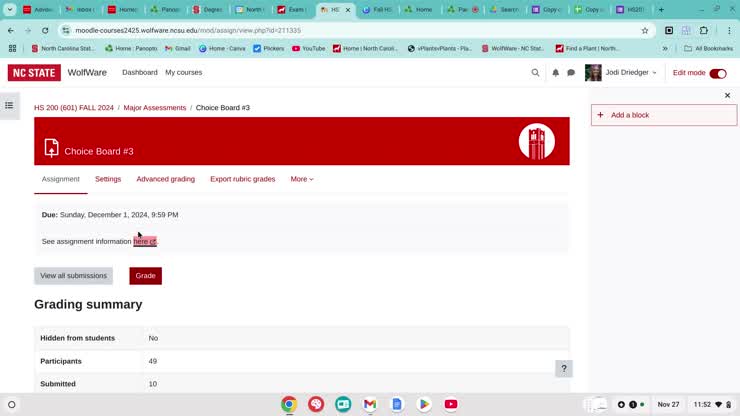 IPM Choice Board Tutorial