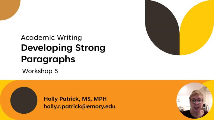 Workshop 5_Developing Strong Paragraphs