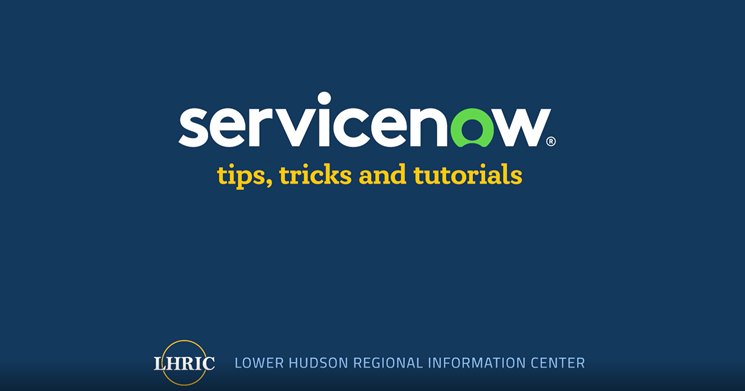 New LHRIC Service Portal Quick Overview