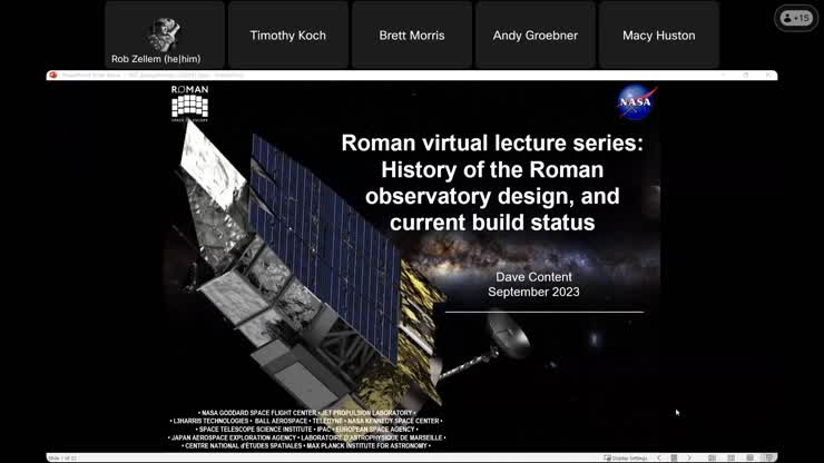 History of the Roman Observatory Design, and Current Build Status