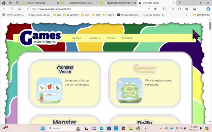 Games to Learn English tutorial