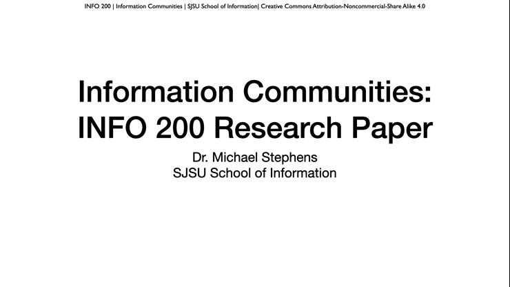 Assignment - INFO 200 Research Paper