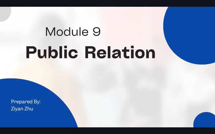Ziyan Zhu public relation