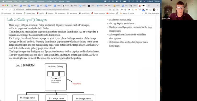 Starting Lab 2 - working with the images