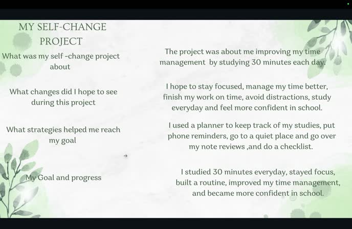 Self Change Video