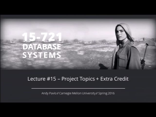 Lecture #15 - Project Ideas & Extra Credit