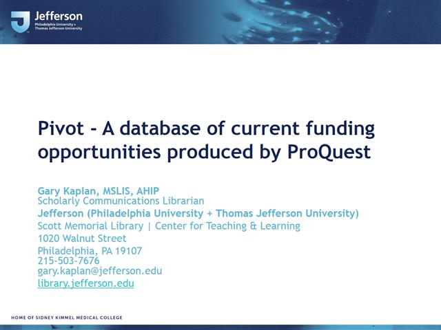 Pivot intro