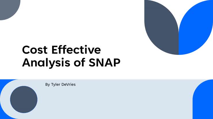 SNAP presentation Tyler DeVries