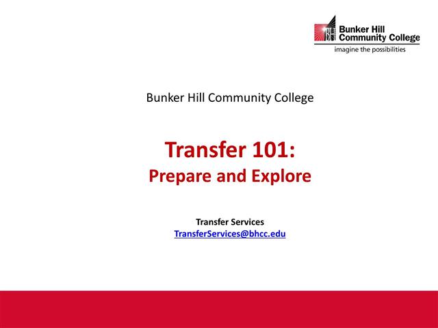 Transfer 101 Fall 2021