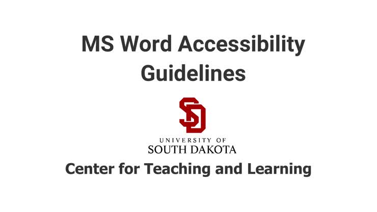 MSWord Accessibility Tutorial (Mac)