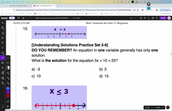 Week 7, Pt. 2: Understanding Solutions