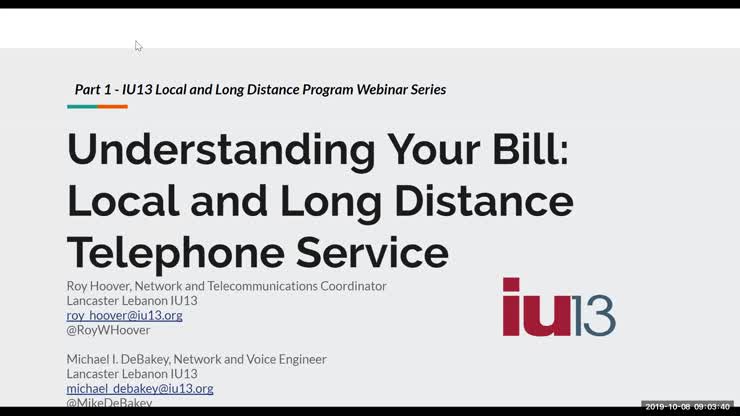 Understanding Your Bill - Part 1 of 3 Local & Long Distance Telephone ...