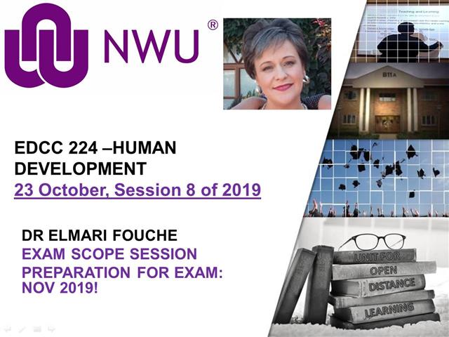 EDCC 224- Dr E Fouche- 23 October 2019