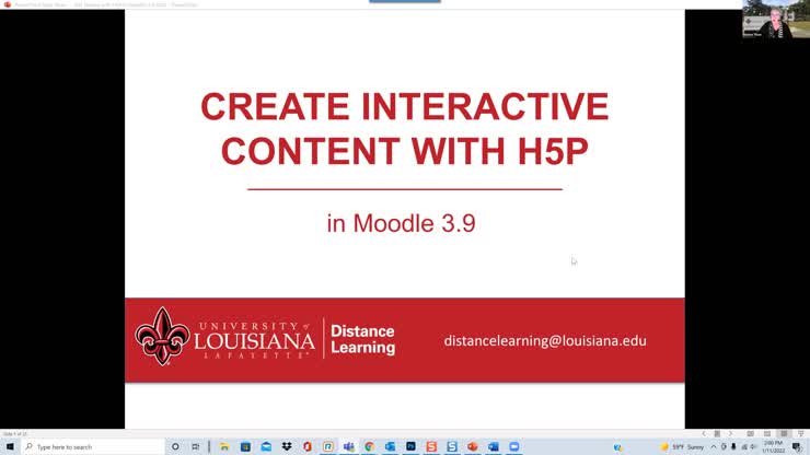 Creating Interactive Content with H5P in Moodle 3.9
