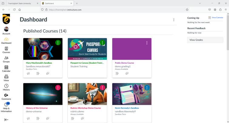 Drag and Drop Course Cards on Dashboard