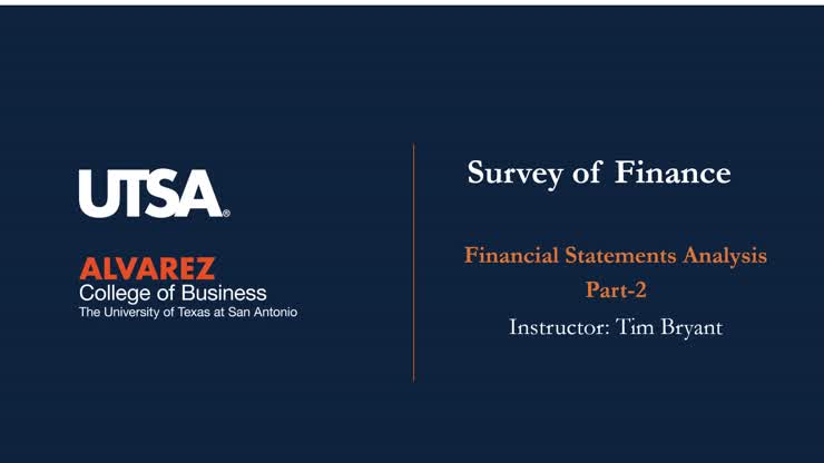 CONCEPTS: Fin Stmt Analysis 2- Income Stmt-EBITA-Stmt of Cash Flows ...
