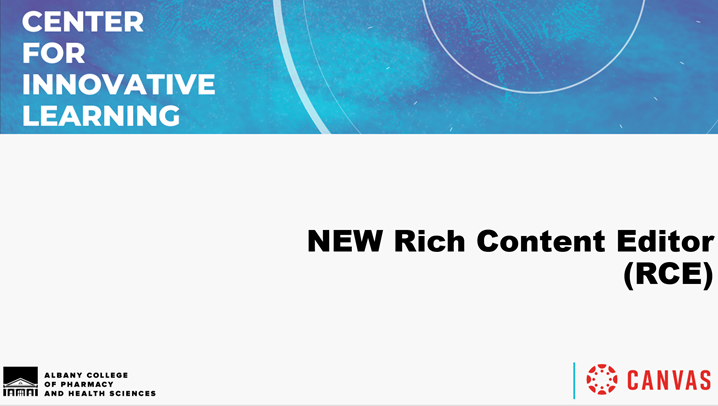 New Rich Content Editor