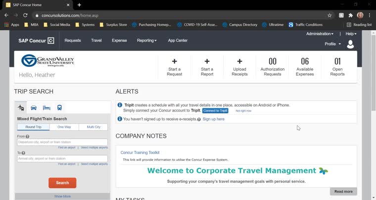 Concur Training - Web PCard Reconciliation