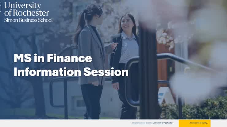 MS in Finance Program Information Session