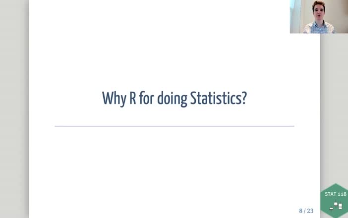 (1) Introduction to R_ (2) Why R for Statistics_