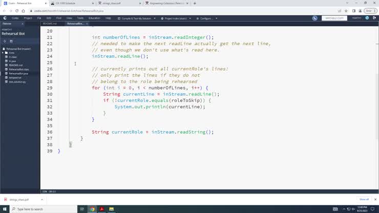 CIS 1100-001 202330 Introduction To Computer Programming on 9/25/2023 (Mon)