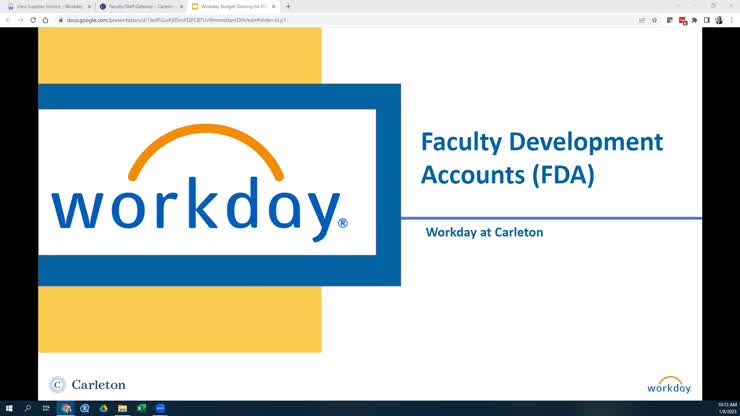FDA Management in Workday