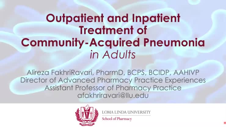 Outpatient and Inpatient Treatment of Community-Acquired Pneumonia ...