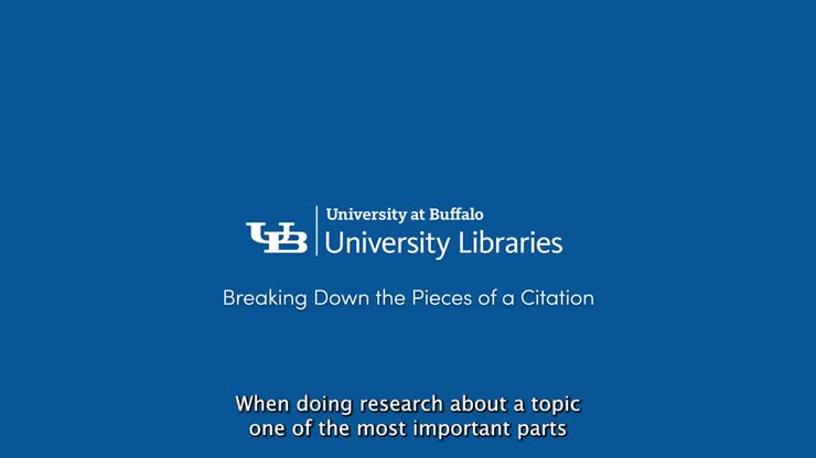 Breaking Down the Pieces of a Citation