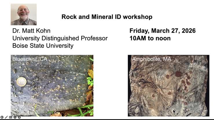 Identifying Rocks and Minerals_Dr. Matthew Kohn (Edited)