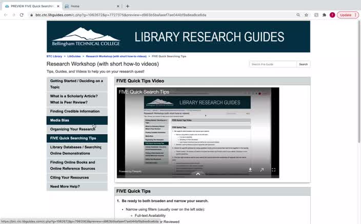 FIVE Quick Search Tips