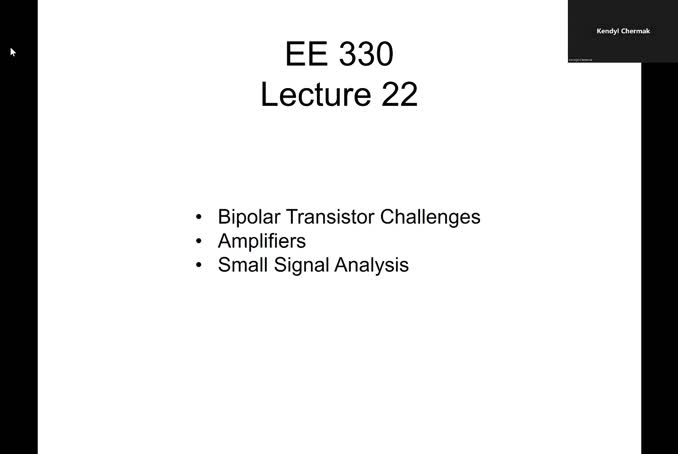 EE 330 Stream 22 Fall 2023