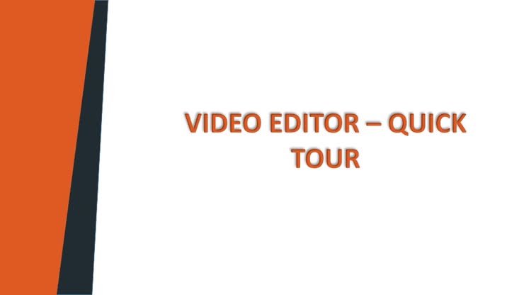 Quick Tour - Panopto Editor