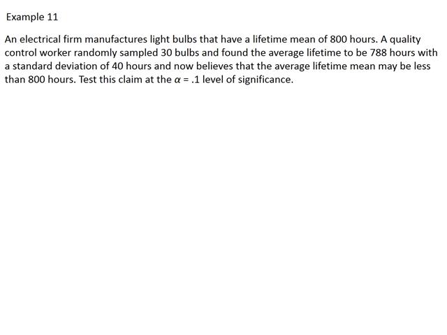Single Sample Hypothesis Testing Part 9