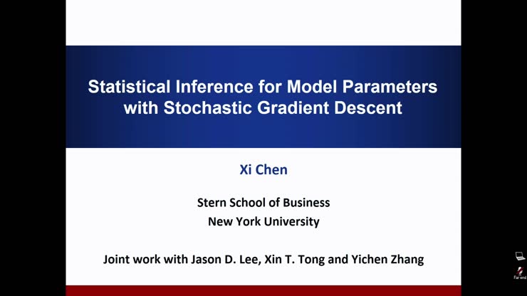 Xi Chen - Statistical Inference for Model Parameters with Stochastic ...