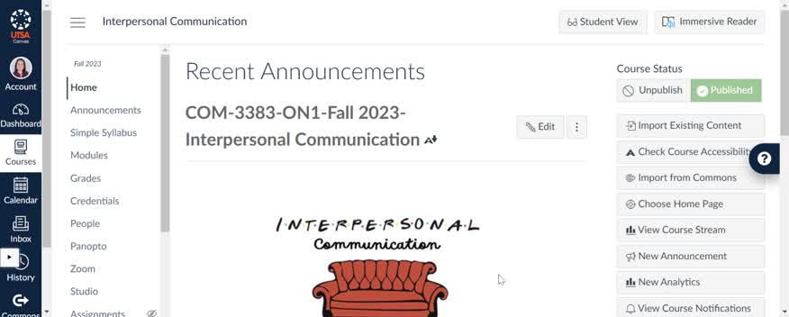 Interpersonal Communication Course Tour