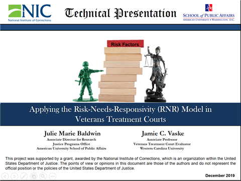 Applying the RNR model to VTCs 2023