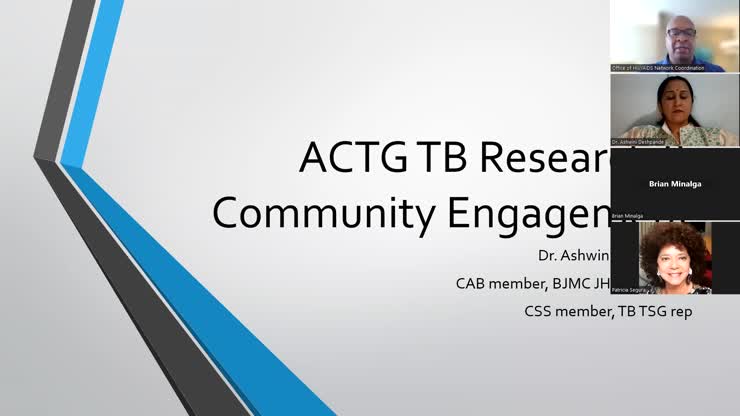 ACTG TB Research Agenda and Community Engagement