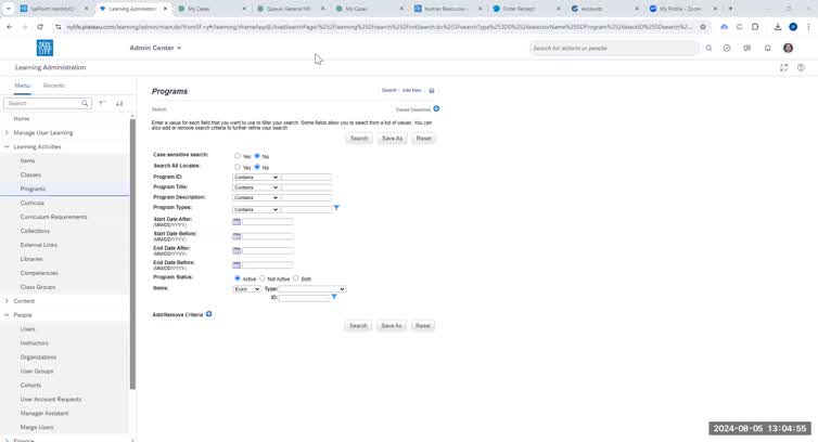 LMS Programs - Assignment Profiles