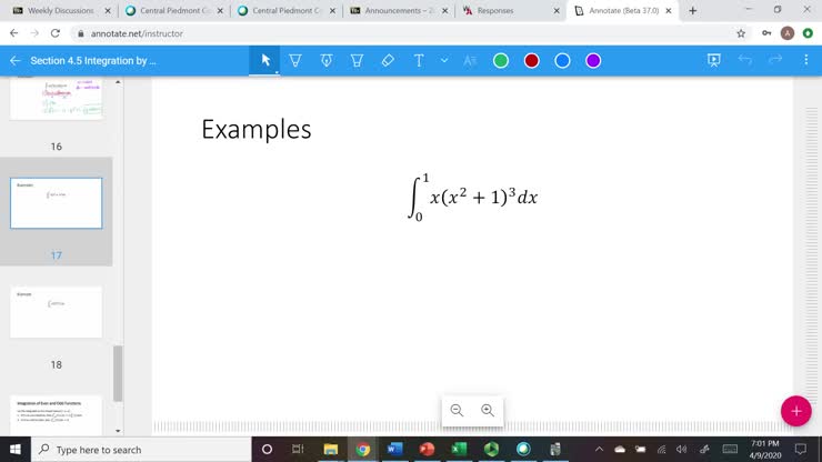 MAT 271 U-sub with definite integrals, and even/odd functions