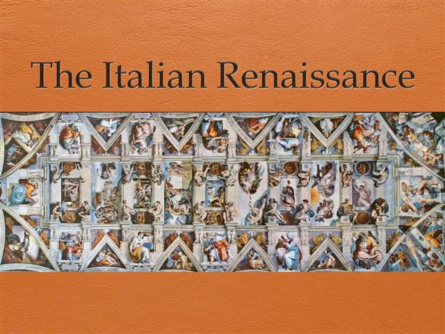 The Italian Renaissance