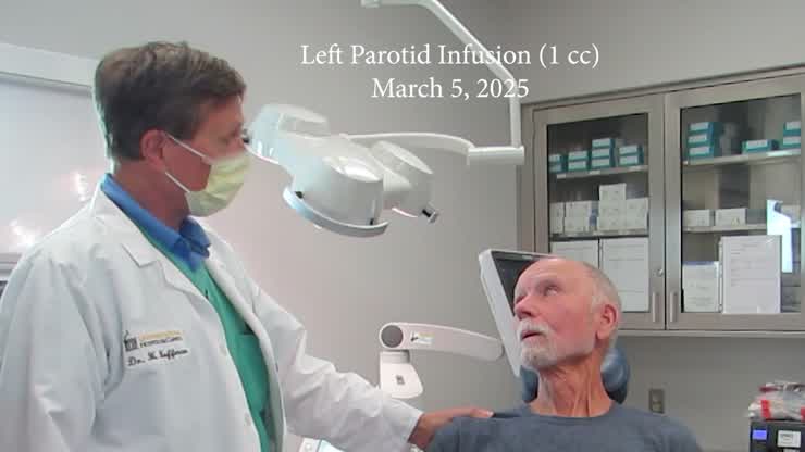 Parotid Infusion Teaching Video March 5 2025 identifies infusate