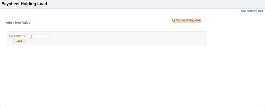 Paysheet Holding Load (PSHUP_TXN) - No Audio