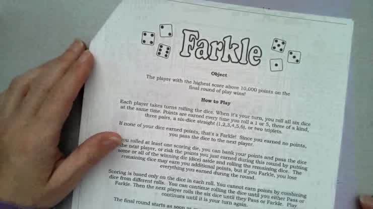 How to Play Farkle with Carrie