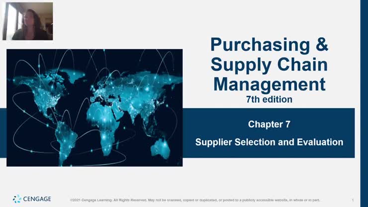 Chapter 7: Supplier Evaluation and Selection