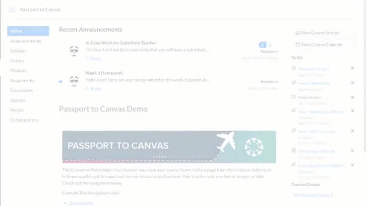Course Navigation Examples