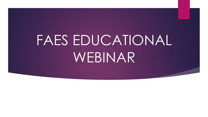 FAES Educational Webinar Series Career Readiness in Biosciences ...