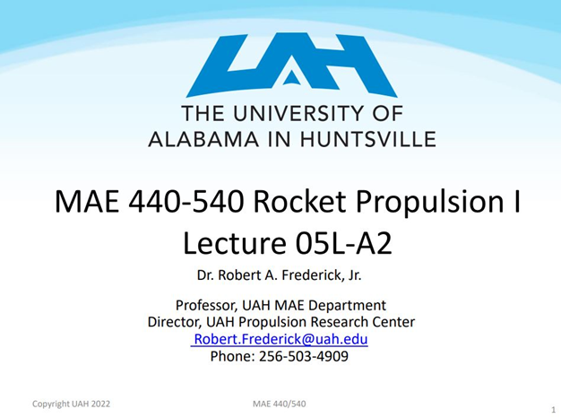 MAE 440/540-01 (FA22) Lecture 05L-A2