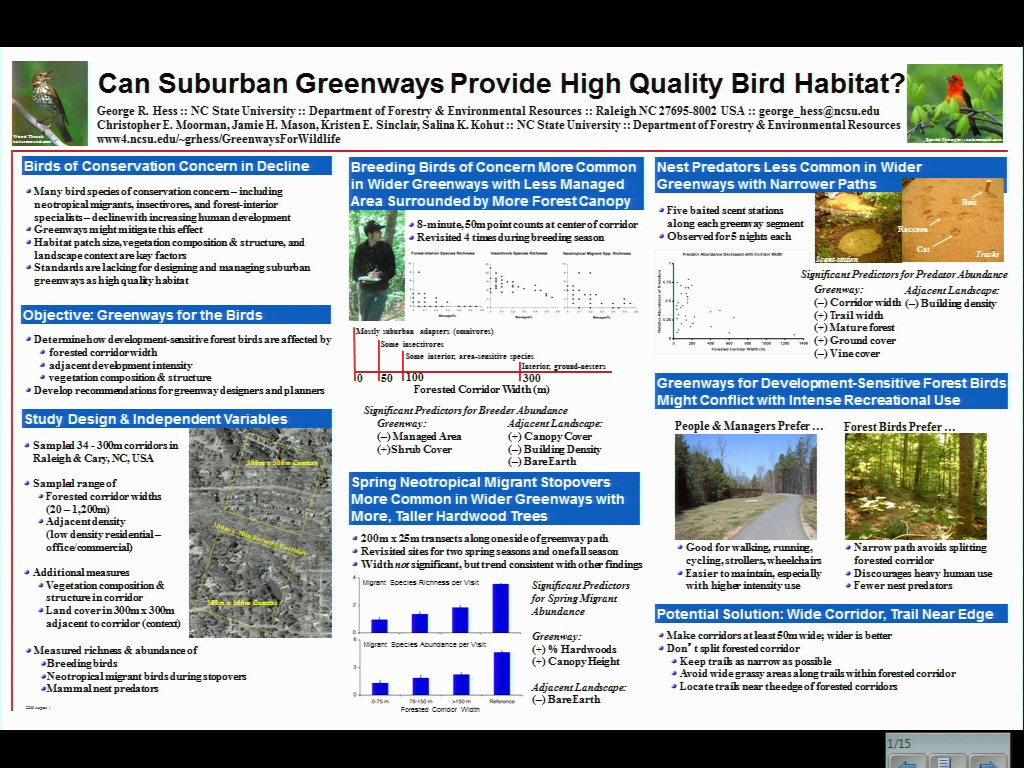 Greenways poster critique