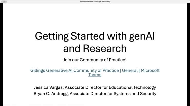 Getting Started with AI and Research - 07.25.24